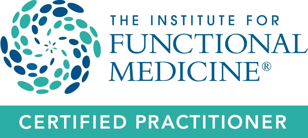 Logo badge to show that Dr Jamie Ellis and Dr Judith Torstvedt are fully certified functional medicine practitioners with the IFM