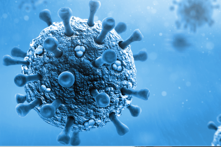 Long COVID virus Picture of a coronavirus which can result in Long COVID